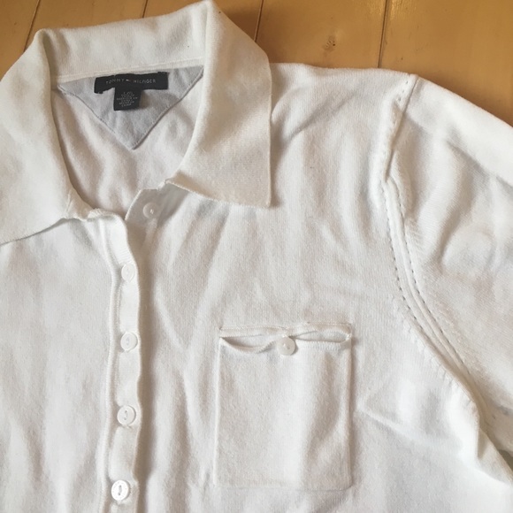 Vintage Tommy Hilfiger women’s white polo - Picture 3 of 4
